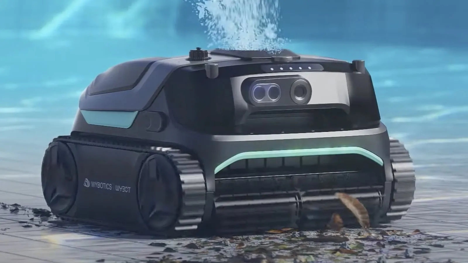 robot piscine sans fil avec IA intégrée