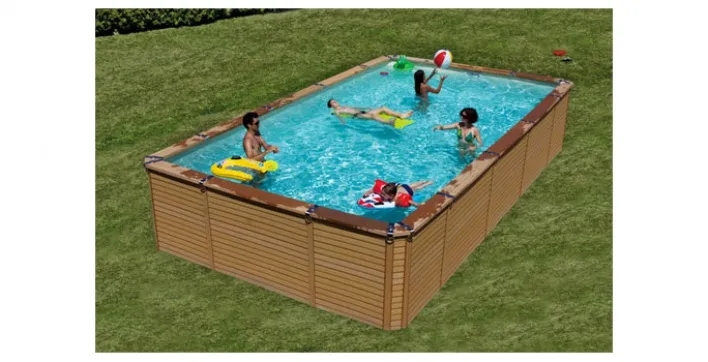 Des piscines de qualité, à base de bois recyclé