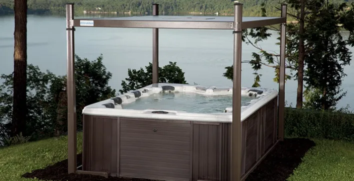 Le nouvel abri de spa automatisé