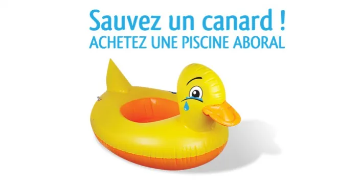 ABORAL Piscines défend la cause des canards...