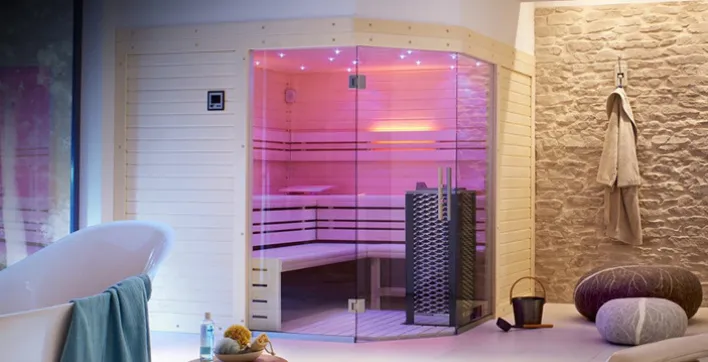 Nouveauté 2018 : le sauna design d’angle