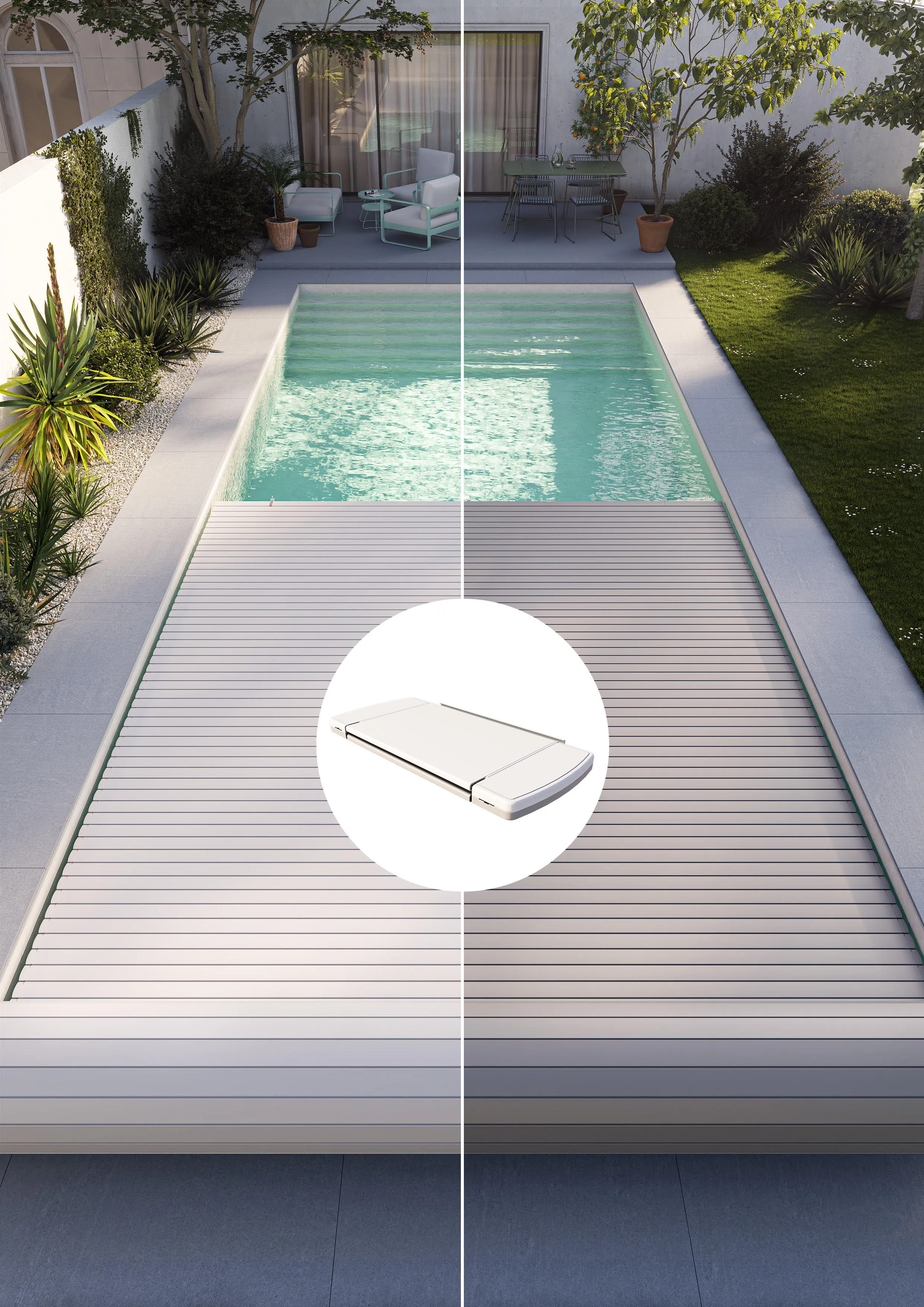Les nouvelles gammes bicolores en polycarbonate pour piscines Sofatec
