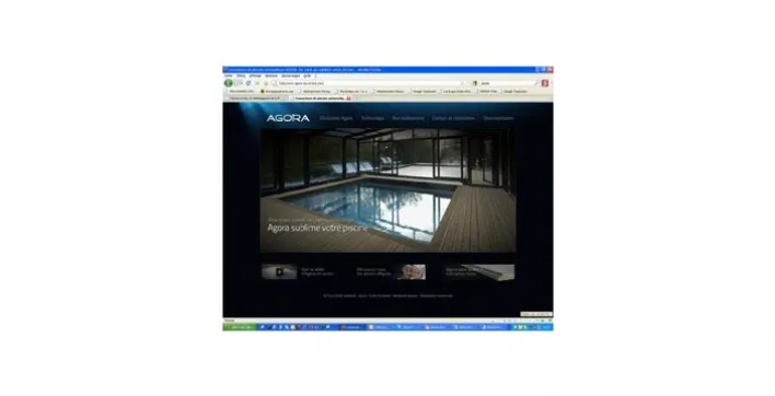 Nouveau site pour découvrir la couverture de piscine Agora