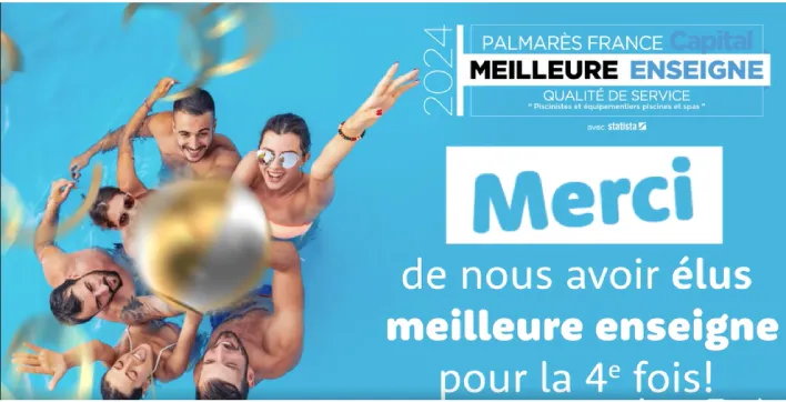 Piscines HydroSud, élue meilleure enseigne dans la catégorie piscinistes et spa pour la qualité de son service