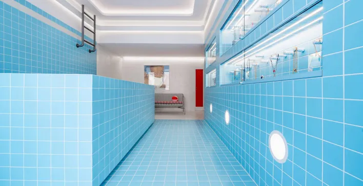 À Mykonos, une bijouterie se transforme en piscine