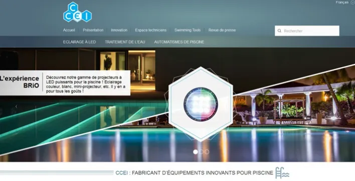 Nouveau site internet pour le fabricant d’équipements innovants pour la piscine.