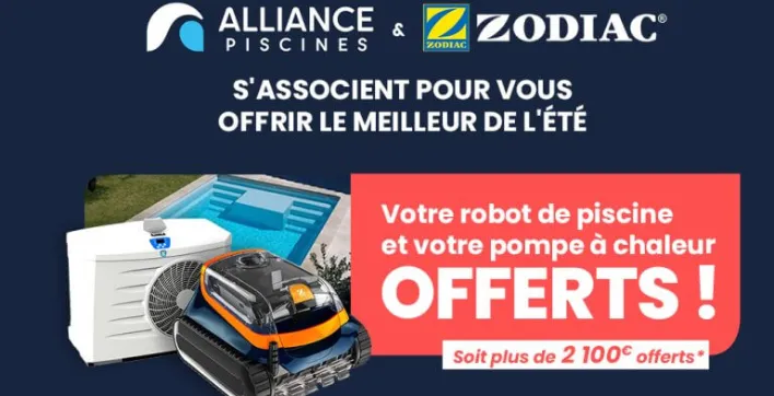 Pour une piscine coque achetée, un robot et une pompe à chaleur offerts