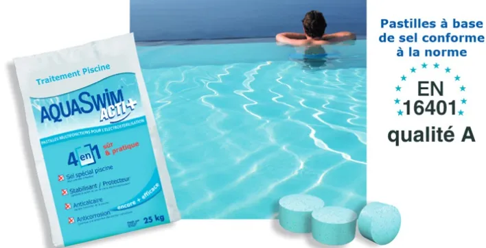 Traitement piscine : le sel qui sait tout faire