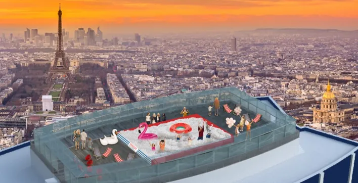 Une piscine à balles éphémère s’installe sur le toit de Paris !