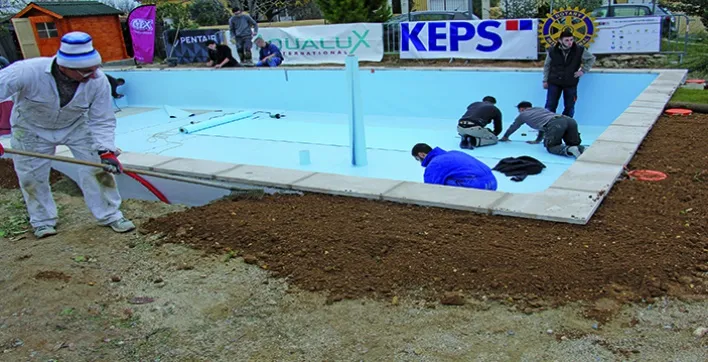 3 jours pour construire une piscine