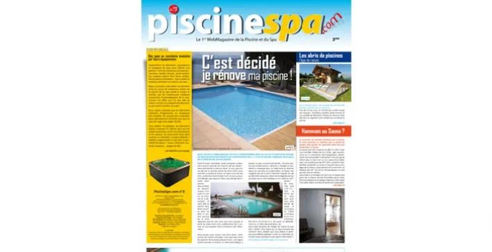 PiscineSpa.com, le n°3 du magazine vient de paraître !