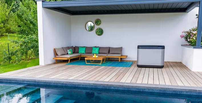 Pompe à chaleur piscine esthétique et silencieuse