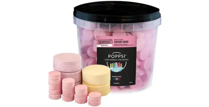 Des produits de traitements pour la piscine enfin en couleur ! Et...sans odeur de chlore !