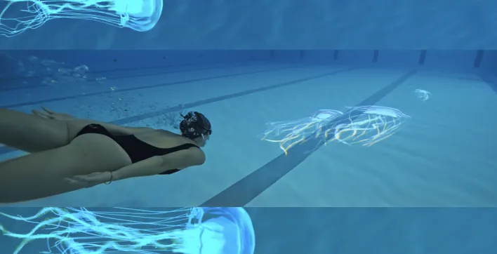 Pool-On : Le projecteur vidéo subaquatique porté par Alain Bernard