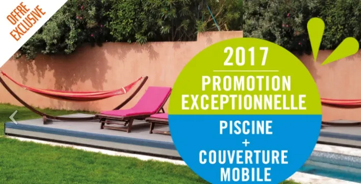 Offre packagée exclusive : votre piscine + couverture mobile