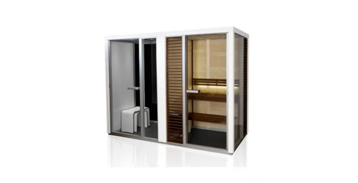 Sauna et hammam dans une même cabine