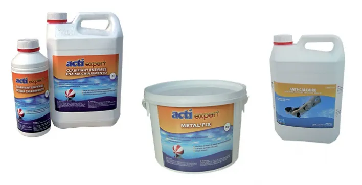 Zoom sur quelques produits de traitement de l'eau de votre piscine ACTI
