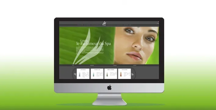 Nouveau site web relooké pour les parfums de spa Camylle