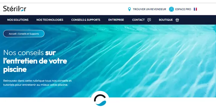 Stérilor dévoile son nouveau site Internet complètement relooké