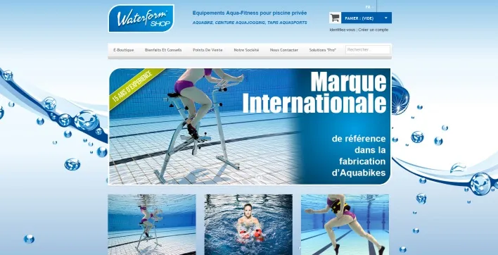 Waterform vous ouvre sa boutique en ligne pour pratiquer le sport en piscine