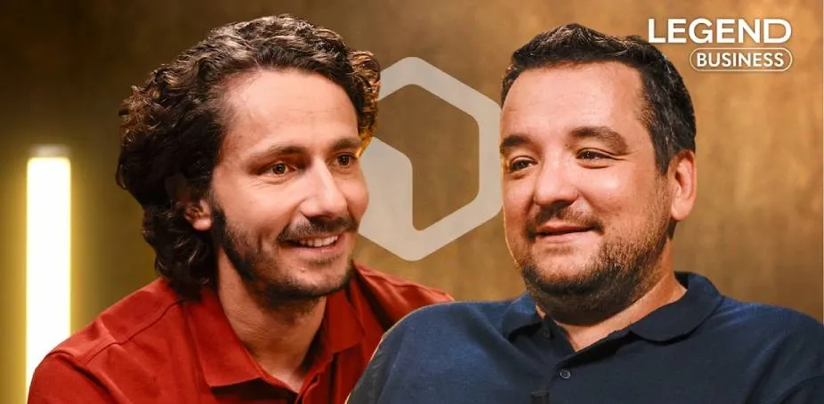Adrien Saget de Diffazur Piscines, face à Guillaume Pley, présentation du podcast Legend