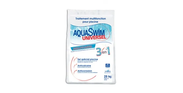 Pastille de sel spécial piscine 3 actions
