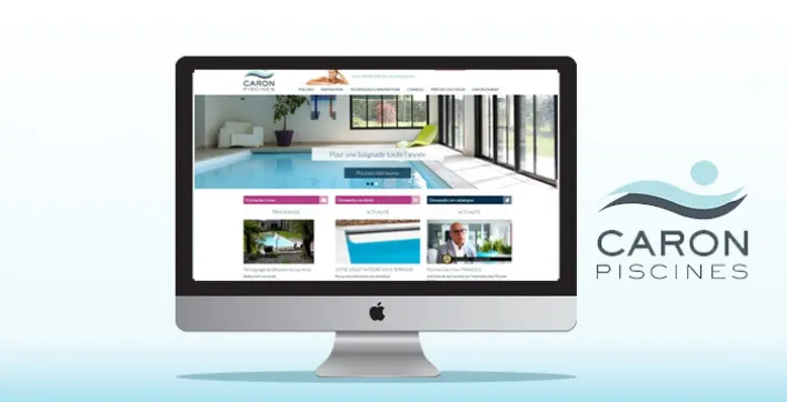 Le nouveau site web de Caron Piscines à découvrir