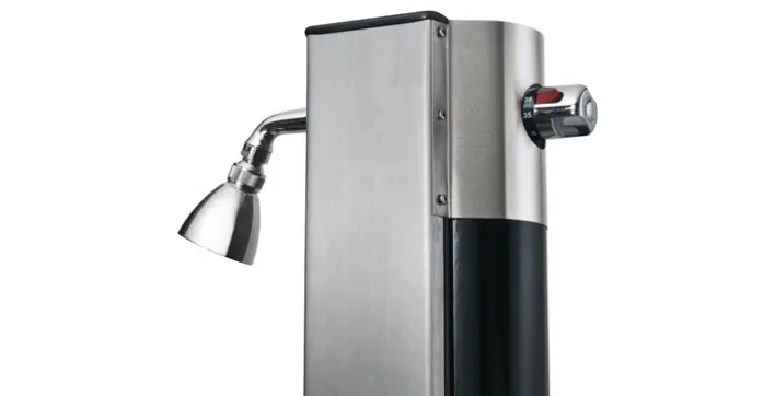 Douche solaire Eclipse en inox brossé 316 litres