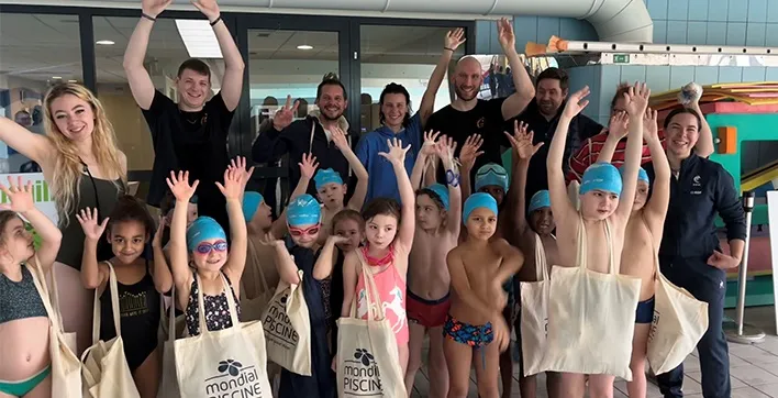 Mondial Piscine s’engage pour l'apprentissage de la natation