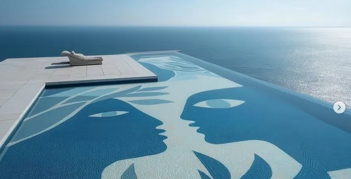 L'art s'invite au fond des piscines : découvrez les créations uniques de l'artiste Koketit pour une personnalisation chic et originale.