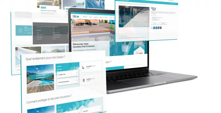 DEL, spécialiste des revêtements et des protections piscines dévoile son nouveau site