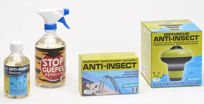 Répulsifs piscine pour éloigner les insectes